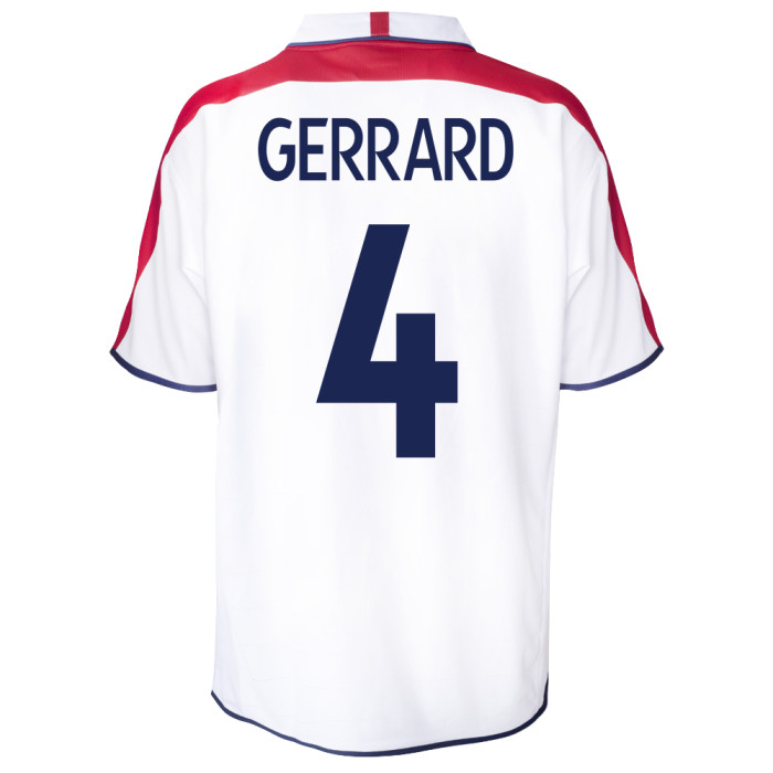 England 2004 No 4 Gerrard Retro Football Shirt
